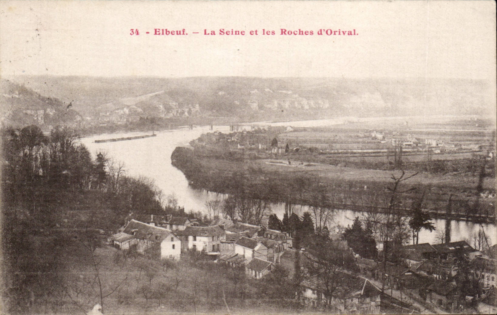 CPA Elbeuf the Seine and rocks of Orival