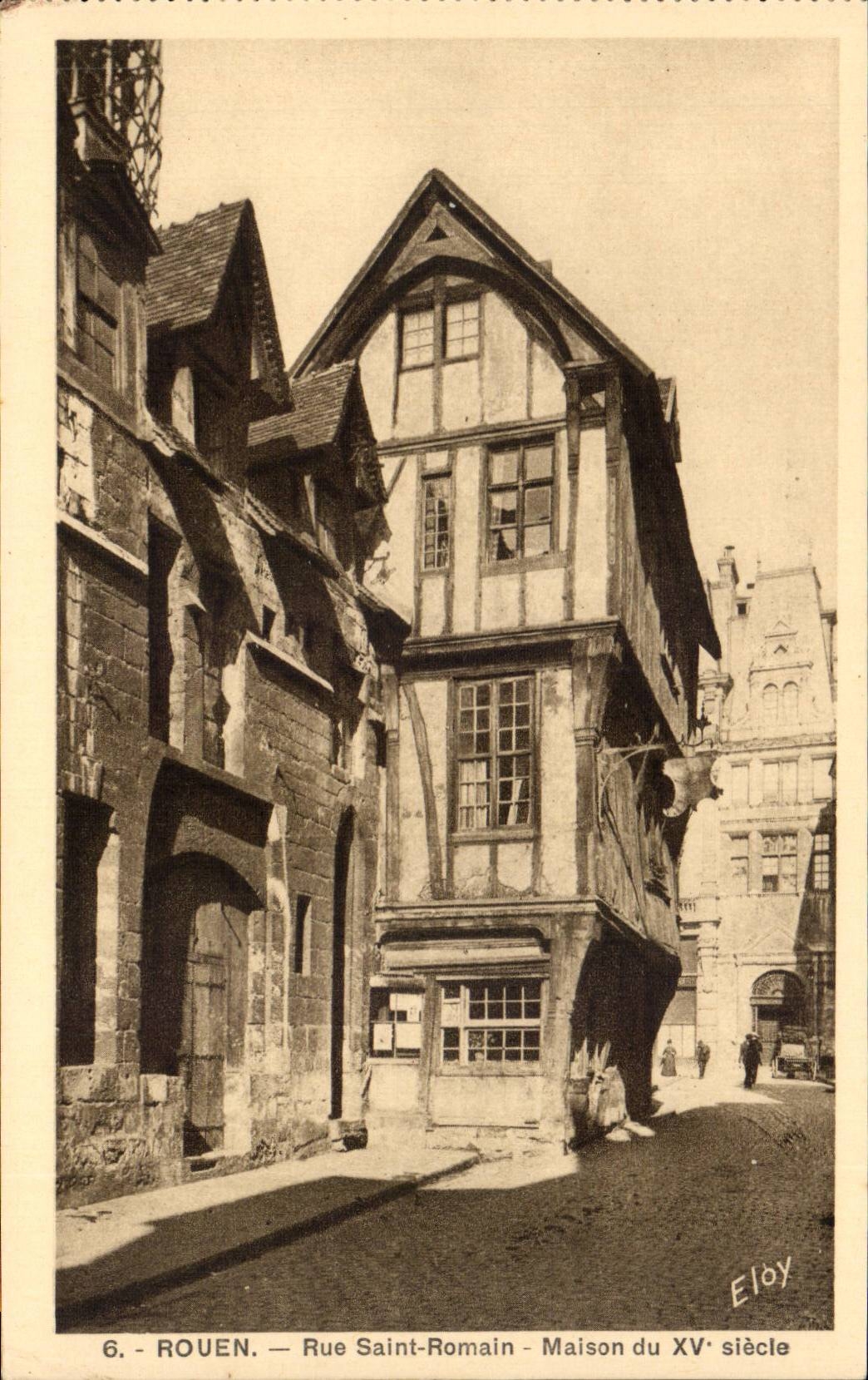 CPA Rouen Street Saint Romain House of 15th