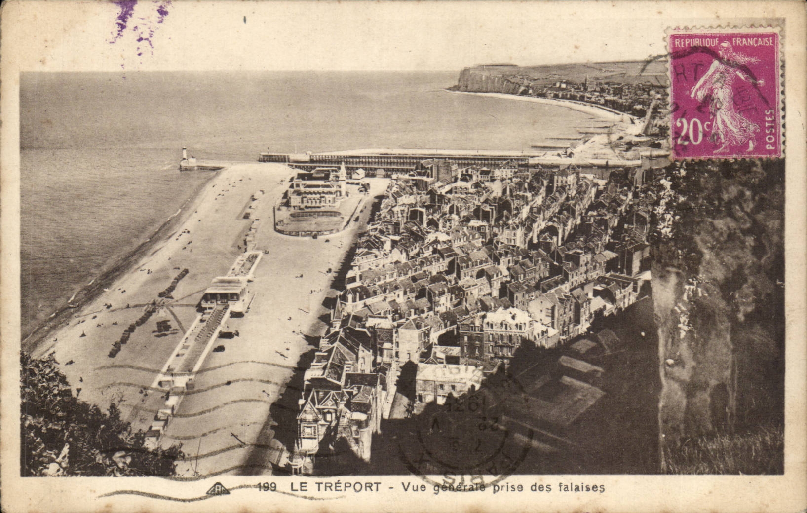 CPA Treport die Ansicht vertreten von den Klippen