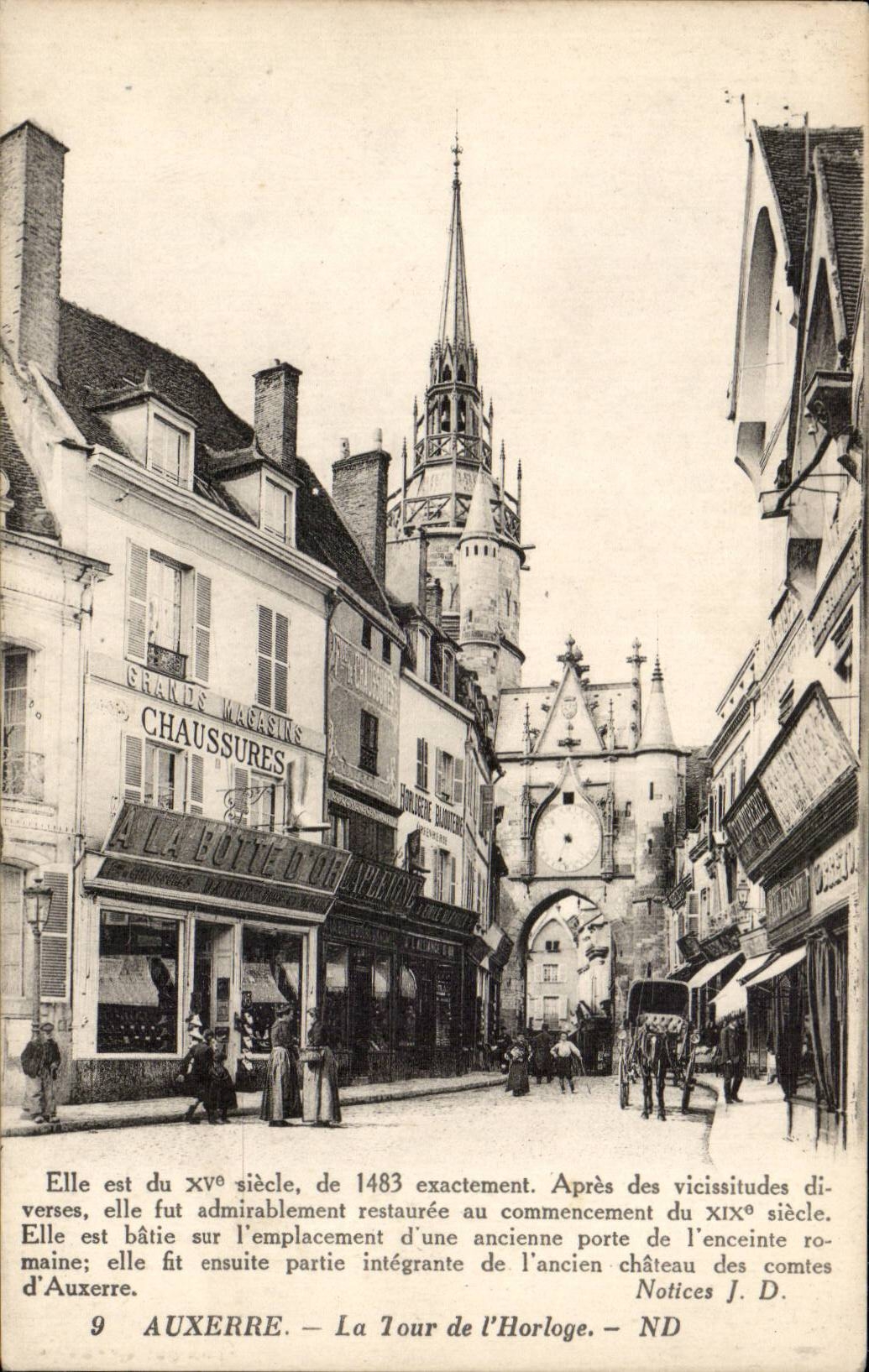 CPA Auxerre Umdrehung des Taktgebers