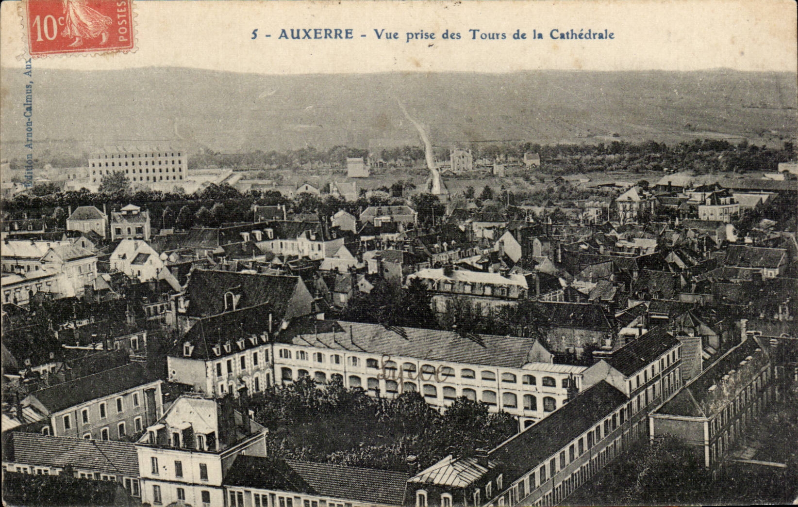 CPA Auxerre gesehen von den Aufsatzen der Kathedrale