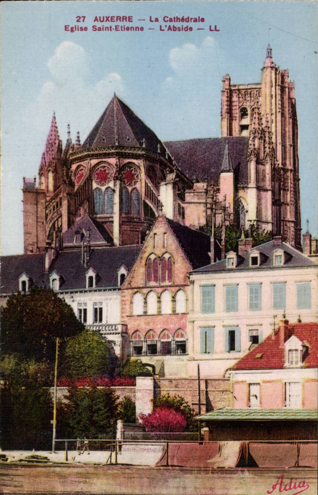 CPA Auxerre die Kathedrale Kirche Saint-Etienne der Apse
