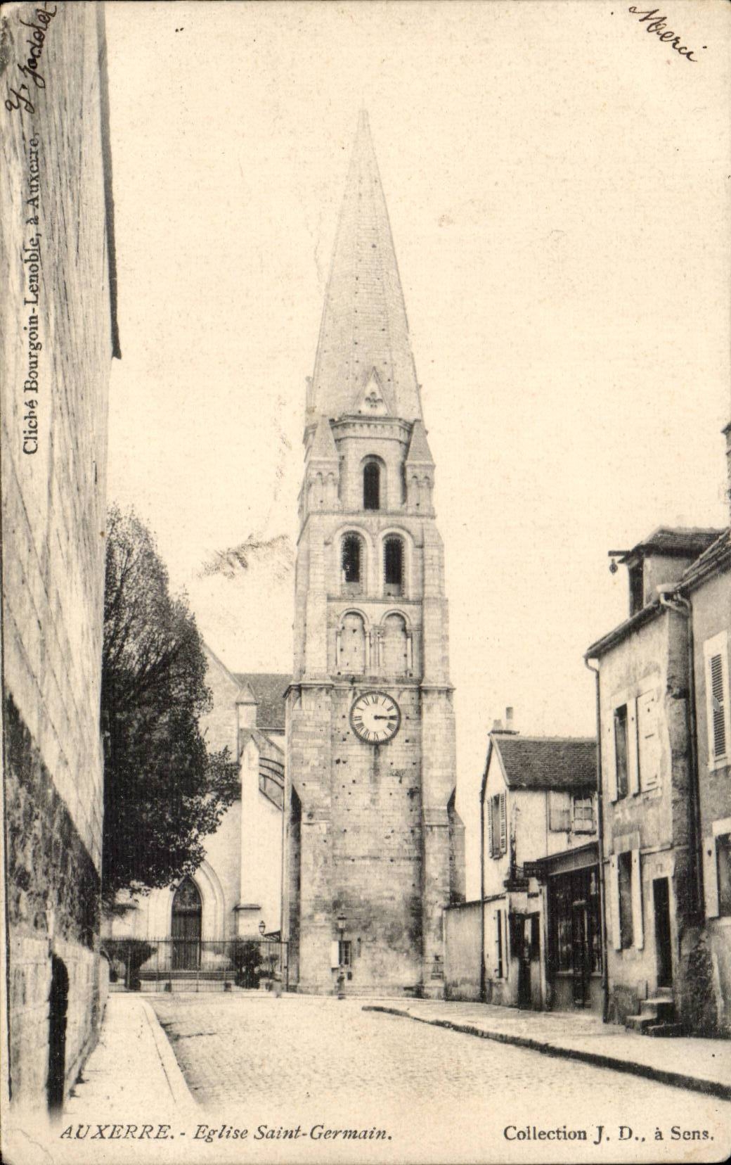 CPA Auxerre Kirche Saint Germain