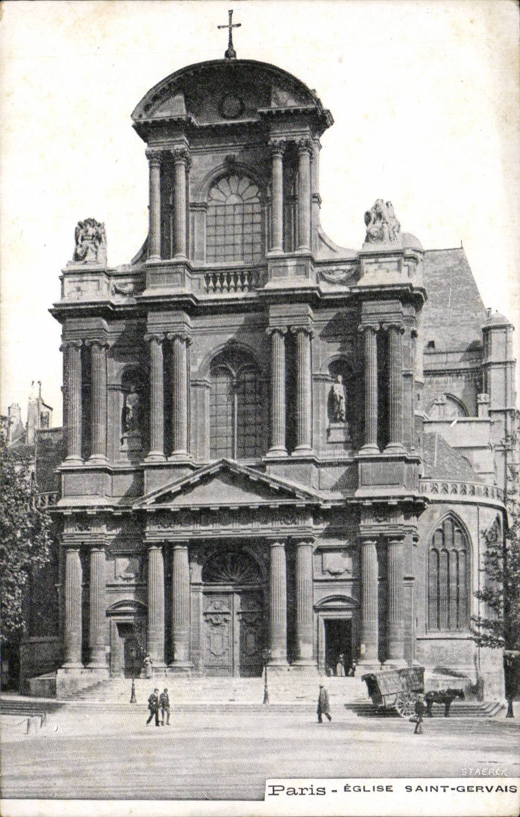 CPA Paris Eglise Saint Gervais