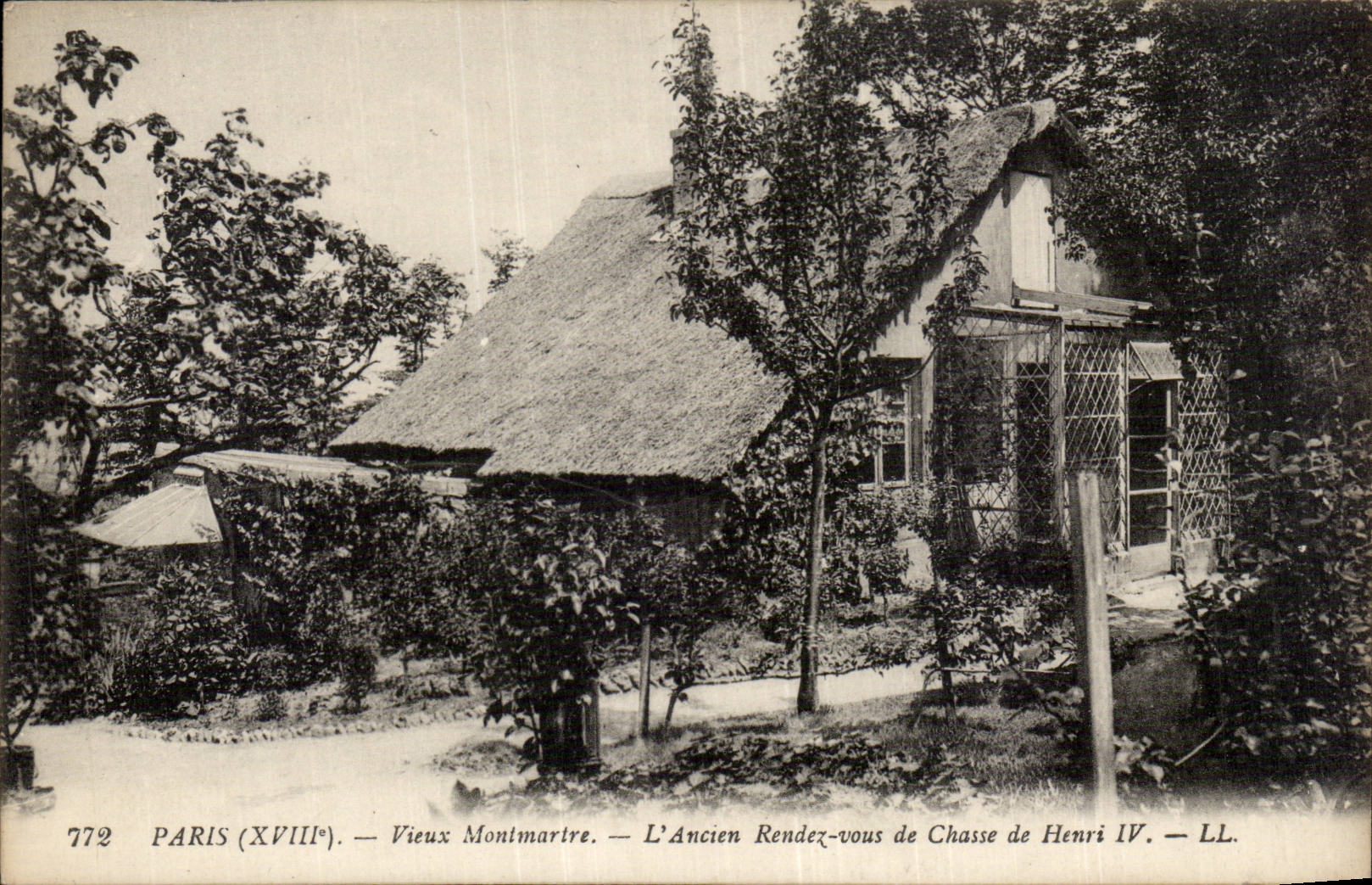 CPA Paris Vieux Montmartre L'ancien rendez vous de chasse de Henri IV