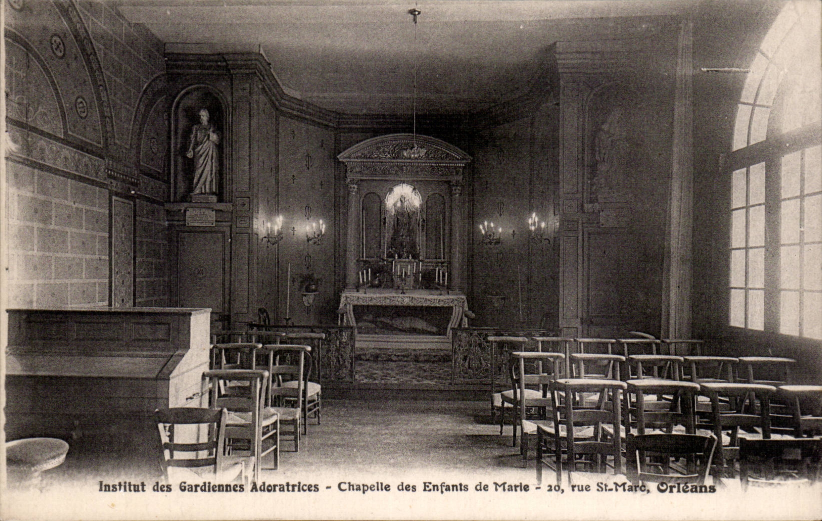 CPA Orleans Institute of the guardians adoratrices Vault of the children of Marie 20 rue St Marc