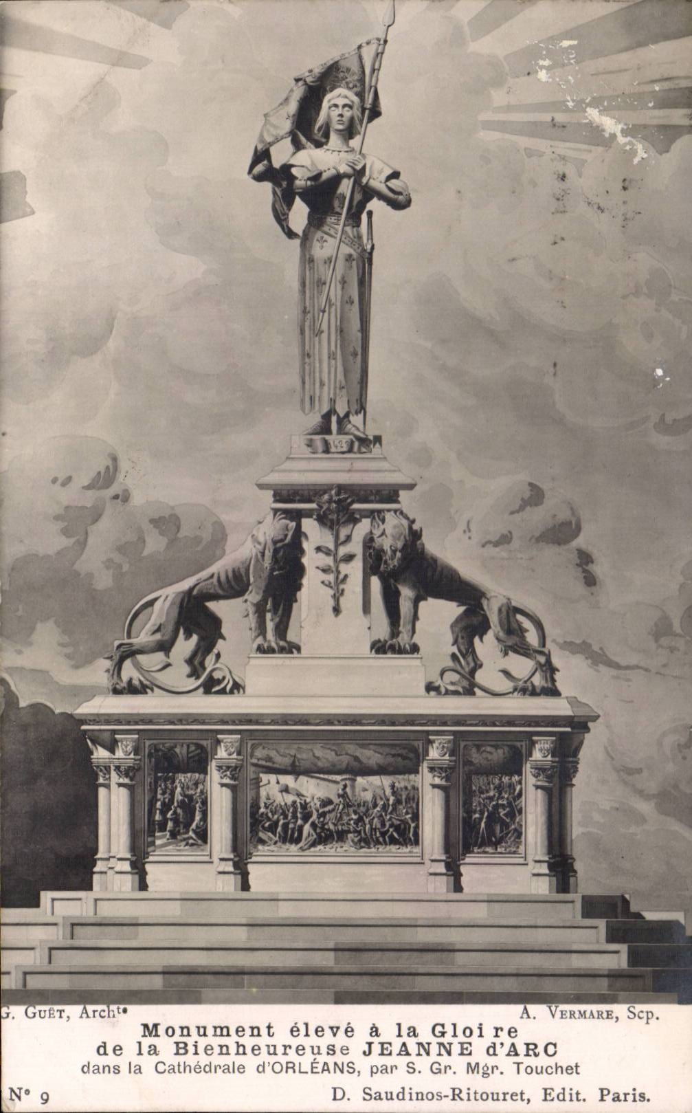 CPA Orleans Monument raised with the memory of the happy Jeanne of arc