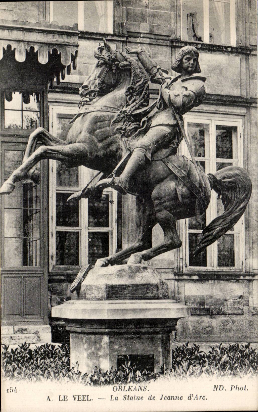 CPA Orleans Veel Statue of Jeanne of arc