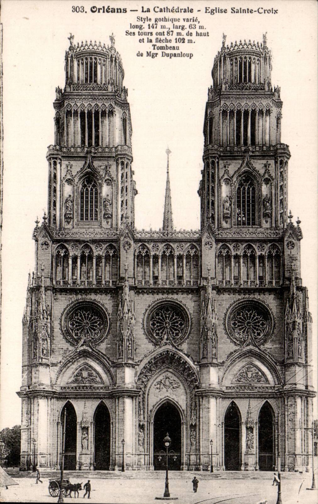 CPA Orleans the cathedral Church Sainte Cross