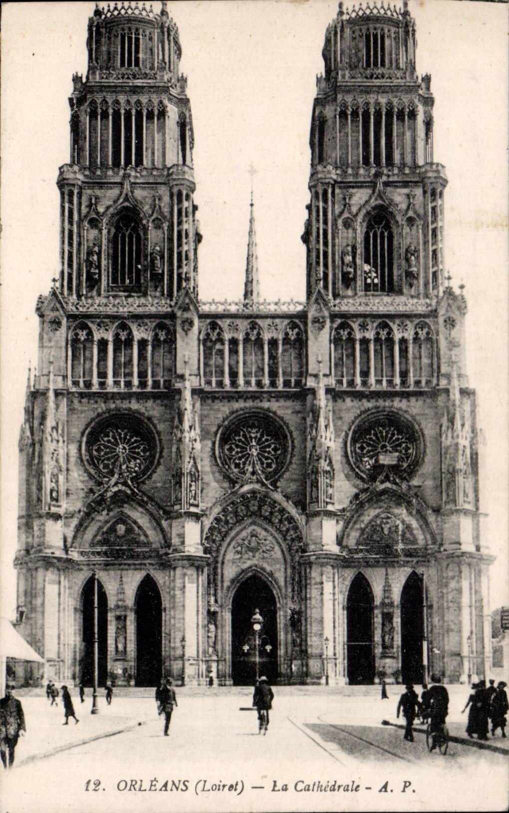 CPA Orleans the cathedral Church Sainte Cross