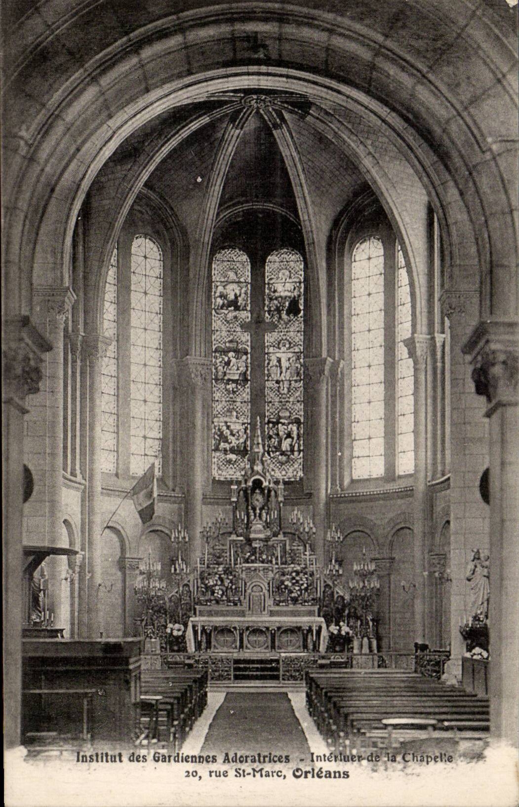CPA Orleans Institute of the Guardians adoratrices 20 rue st Marc Interieur de la vault