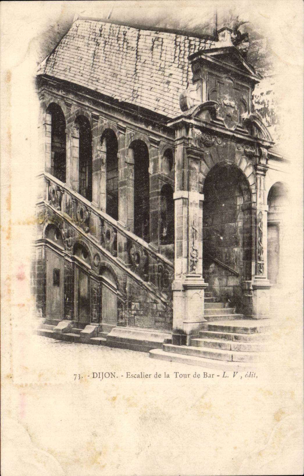 CPA Dijon Treppenhaus des Aufsatzes des Stabes
