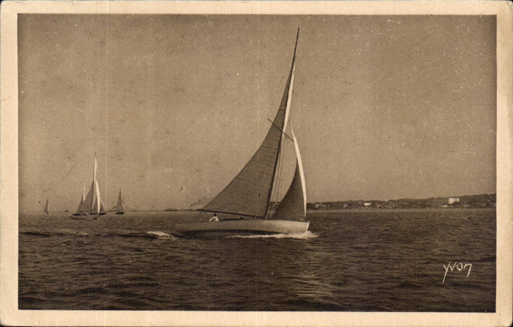 CPA Arcachon Les regates Voiliers