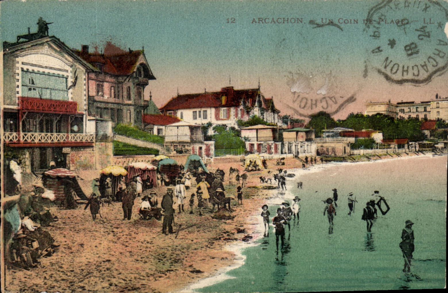 CPA Arcachon Un coin de plage