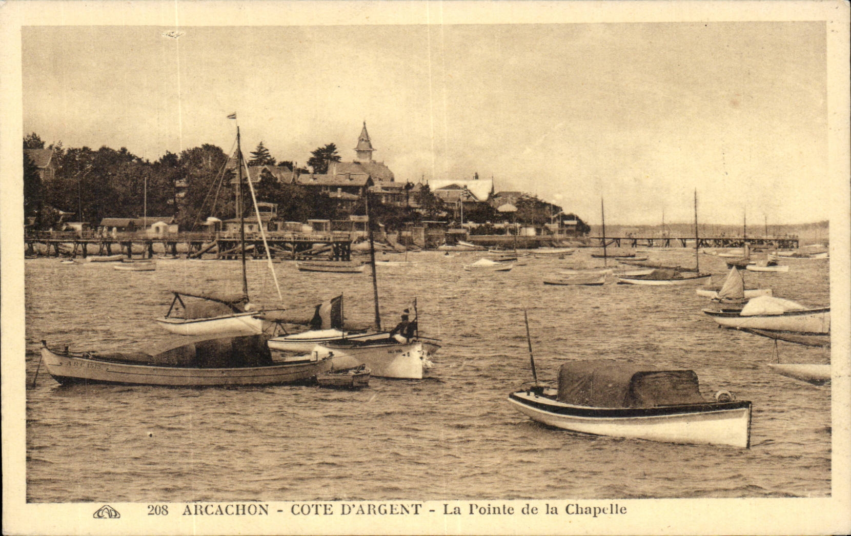 Arcachon CPA La pointe de la chapelle