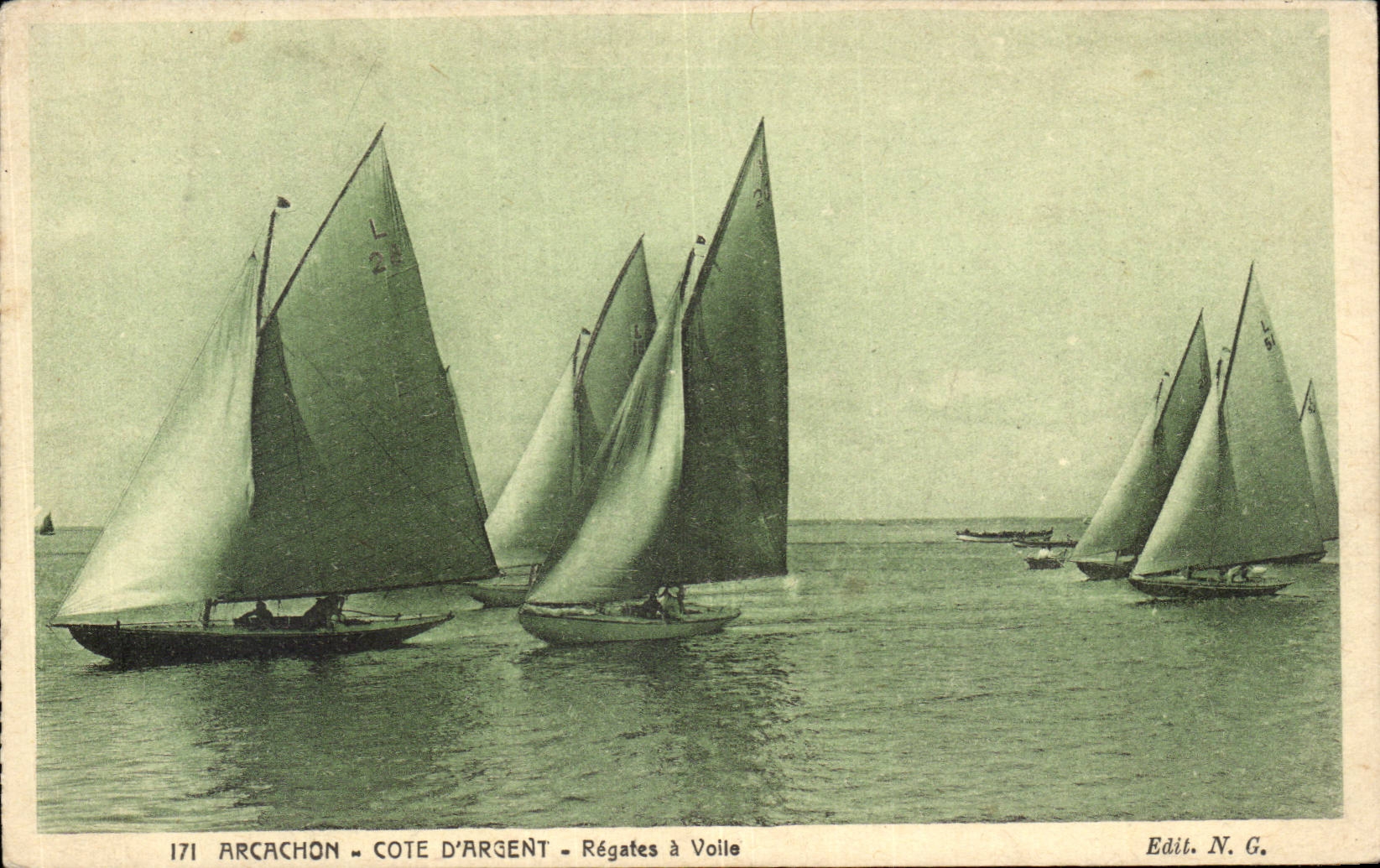 Arcachon CPA Regates a voile