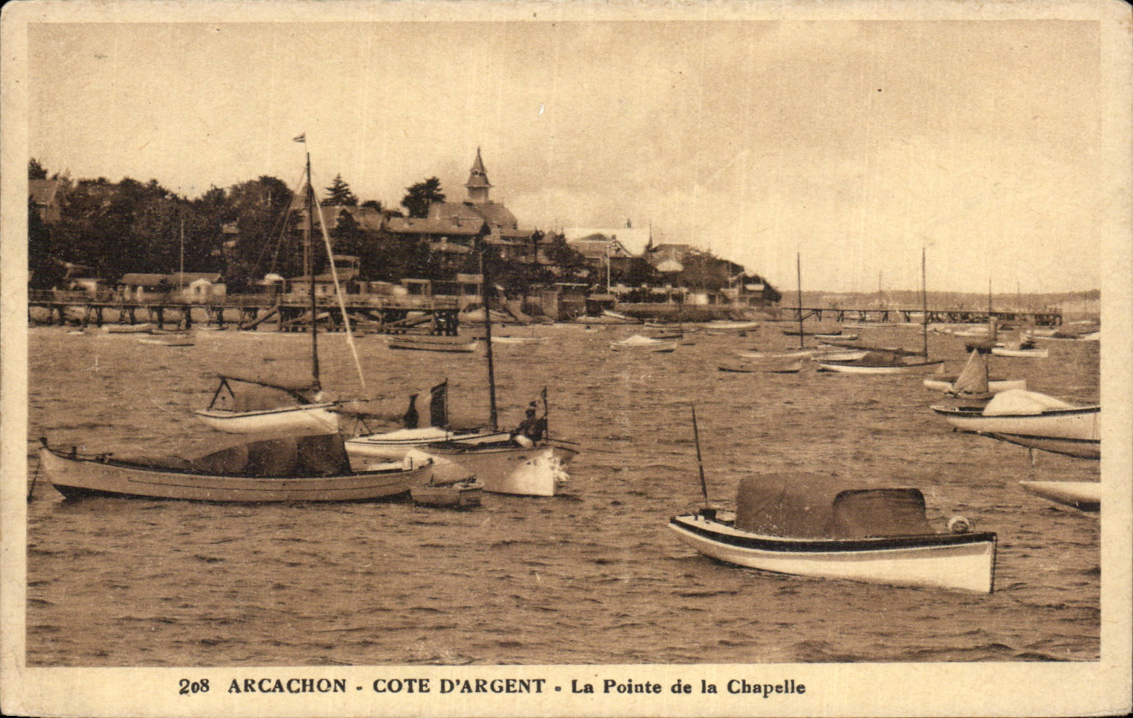 Arcachon CPA La pointe de la chapelle