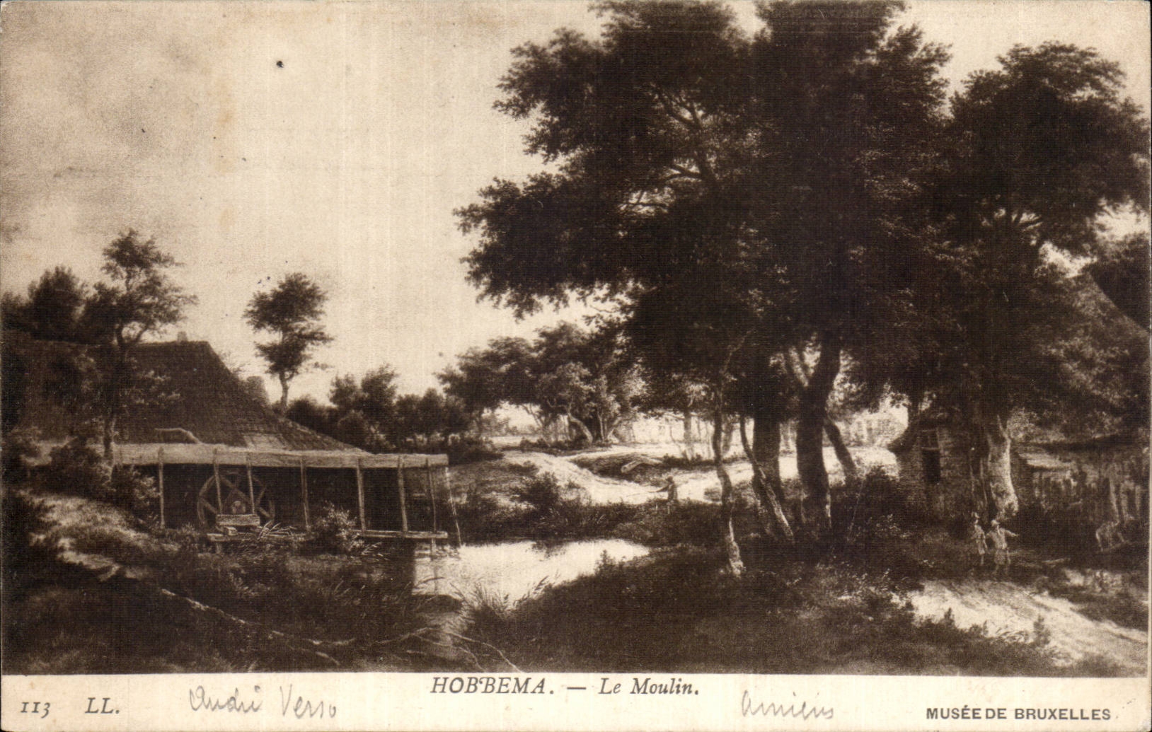 CPA Hob bema Le moulin Musee de Bruxelles
