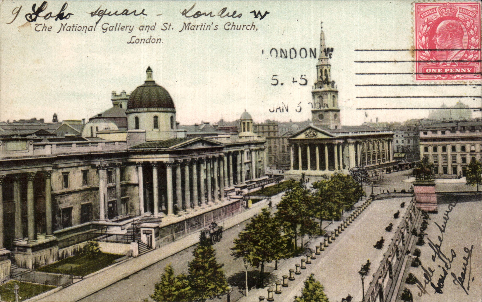 CPA London London The national gallery and St martin' S church