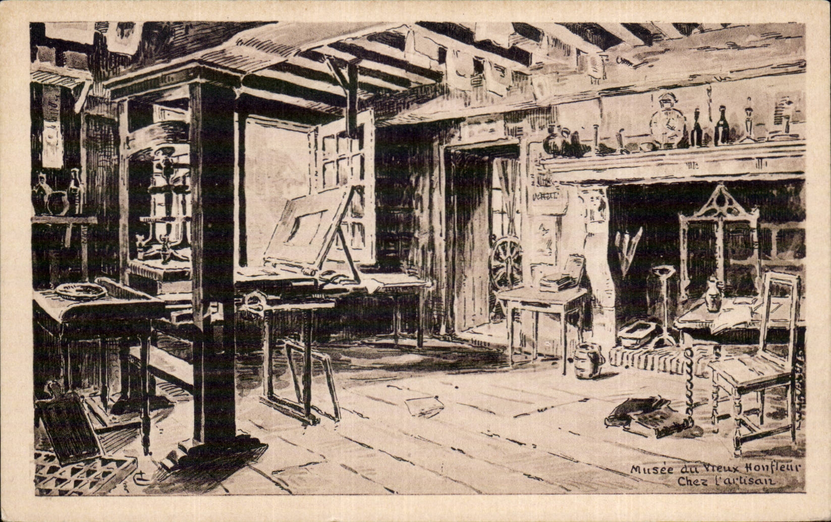 CPA Honfleur Museum of the Honfleur old man In the craftsman