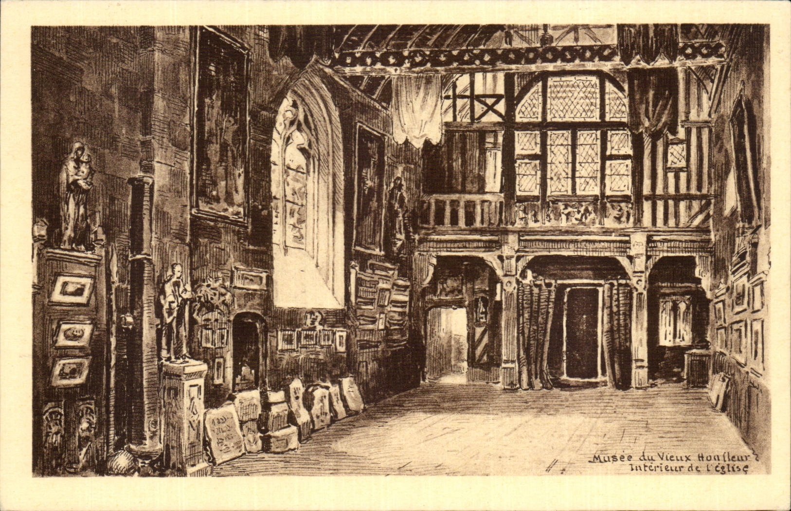 CPA Honfleur Museum of Interior the Honfleur old man of the church