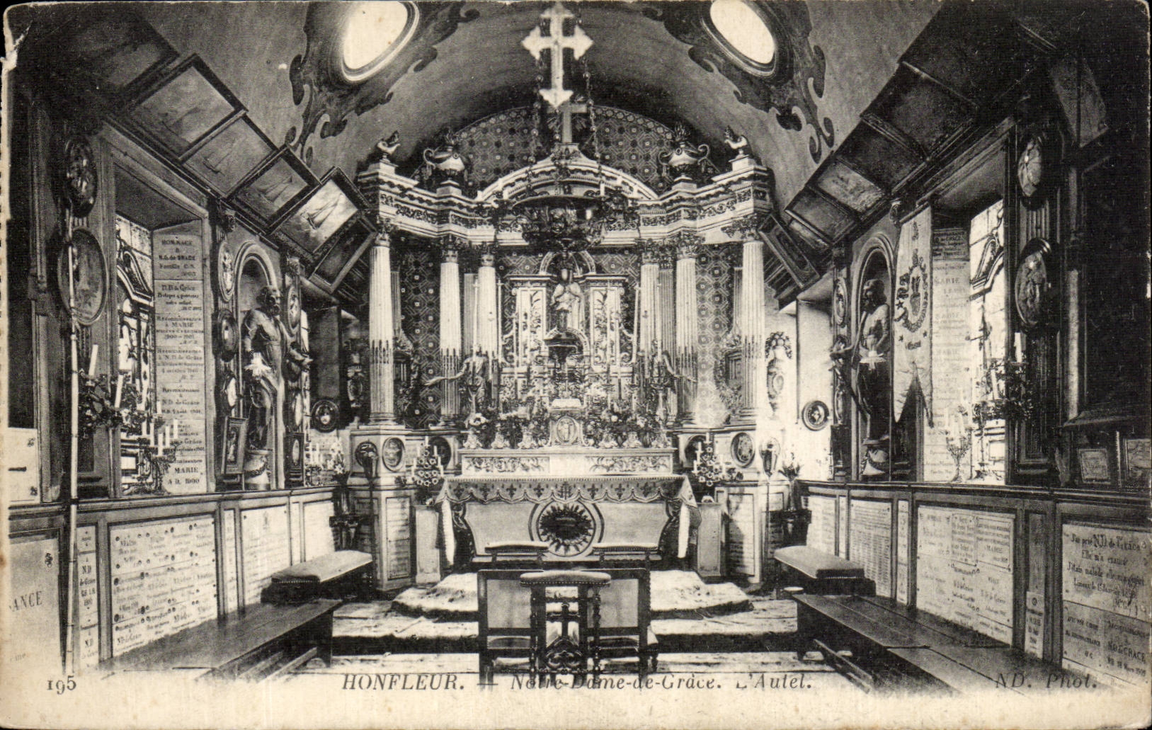 CPA Honfleur Notre Dame de Grace Furnace bridge