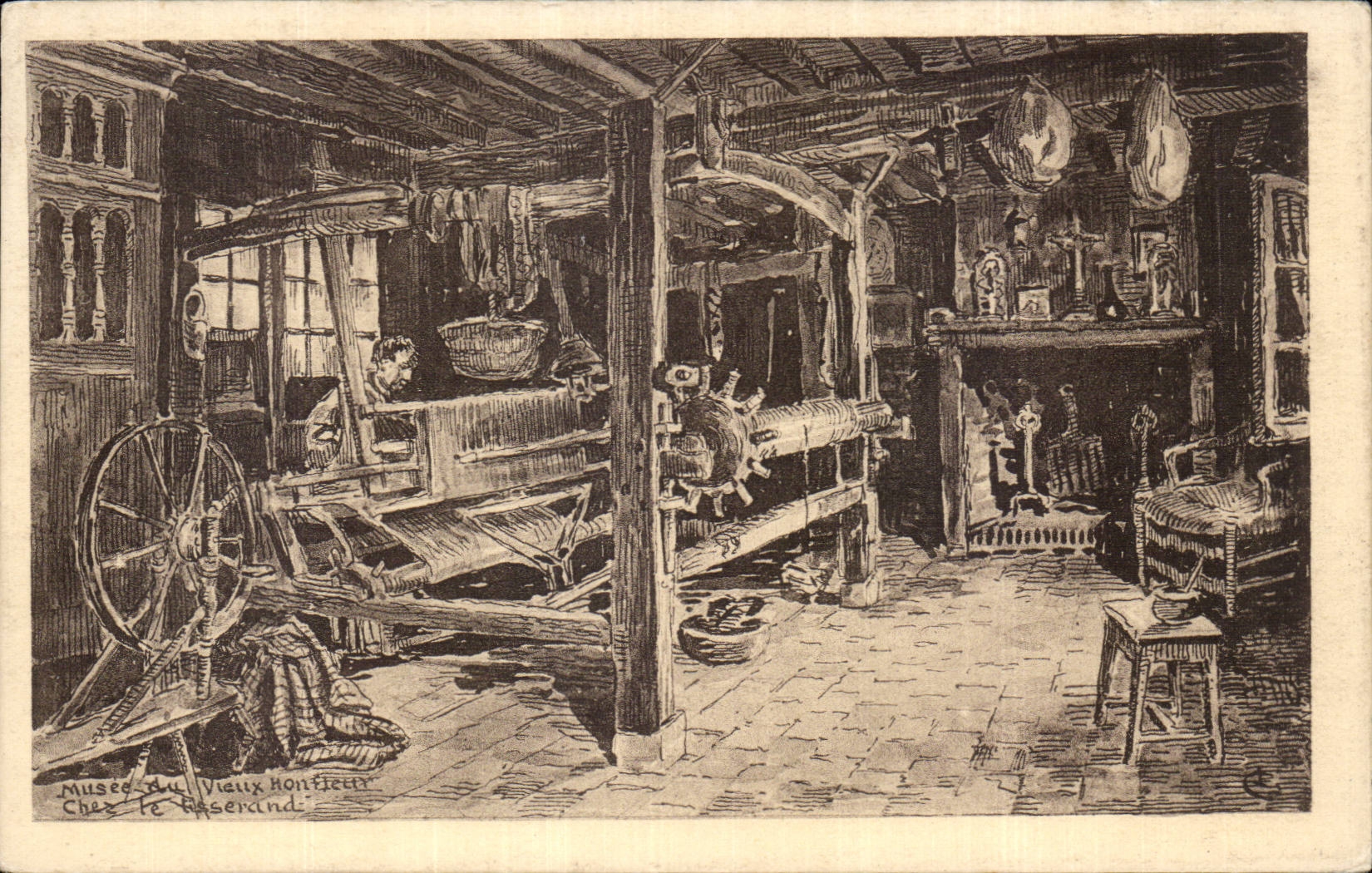 CPA Honfleur Museum of the Honfleur old man At Tisserand