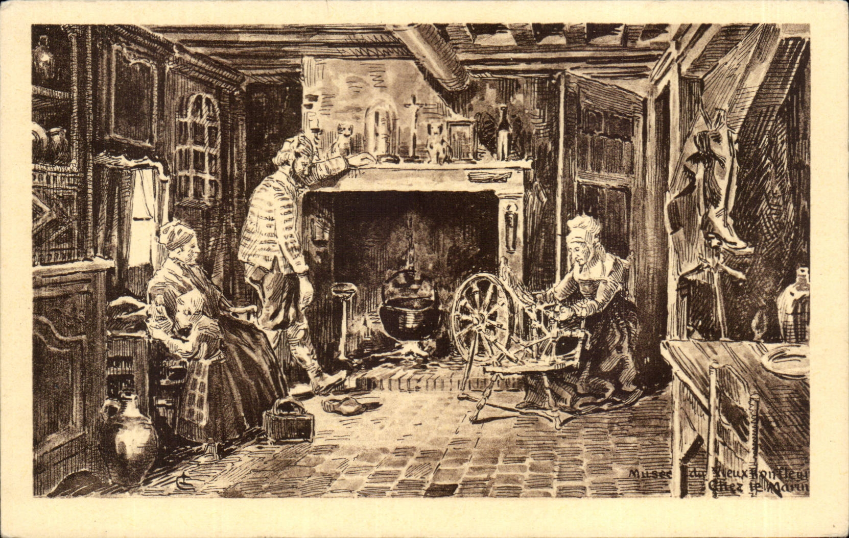 CPA Honfleur Museum In the sailor