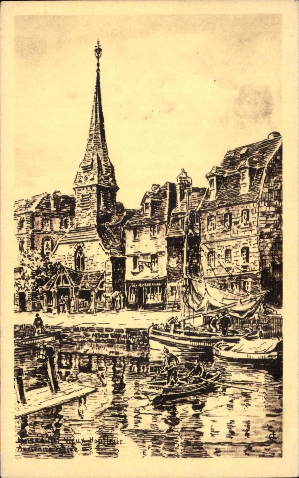 CPA Honfleur Musee Ancienne eglise