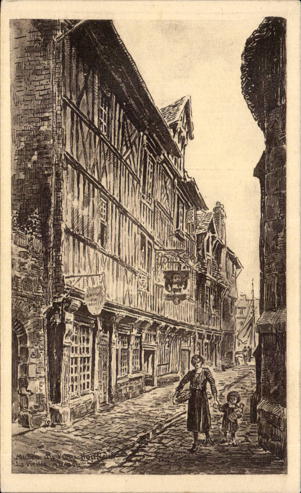 CPA Honfleur Musee La vieille maison