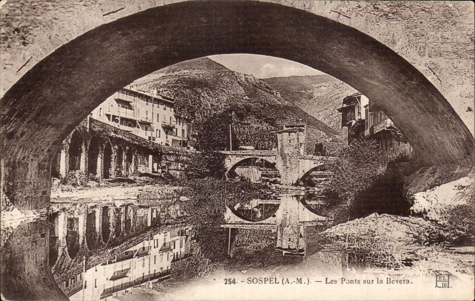 CPA Sospel Brucken auf Bevera