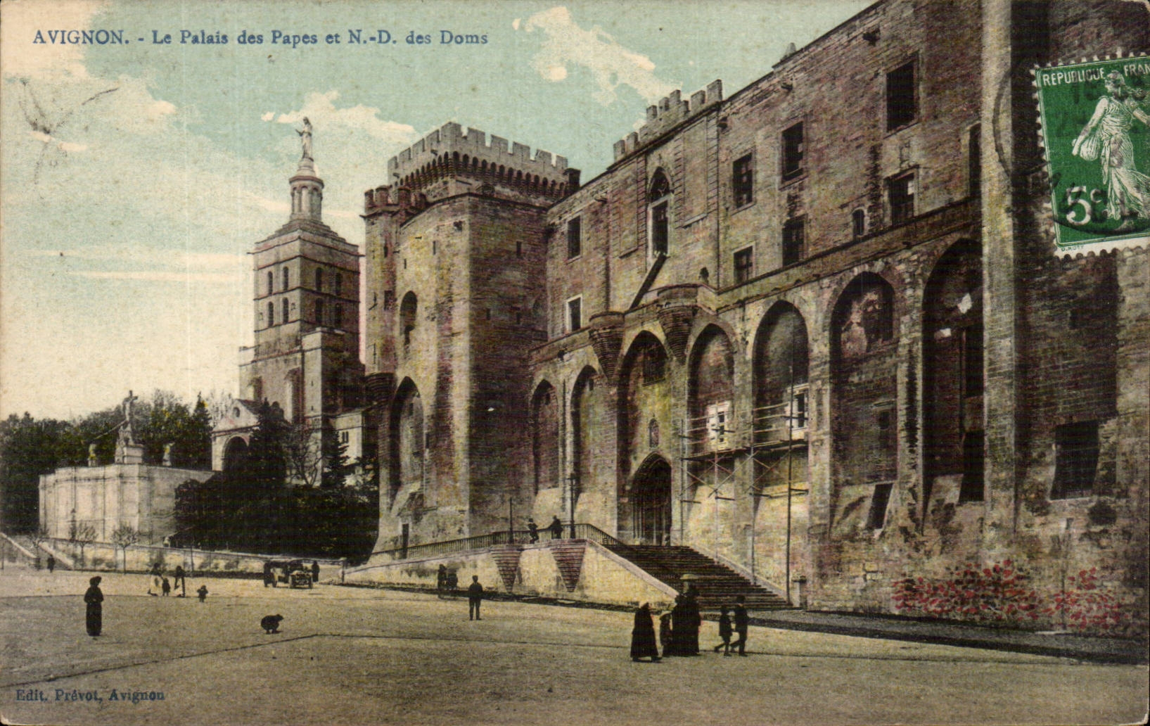 CPA Avignon der Gaumen der Papste und des Nd der Dunen