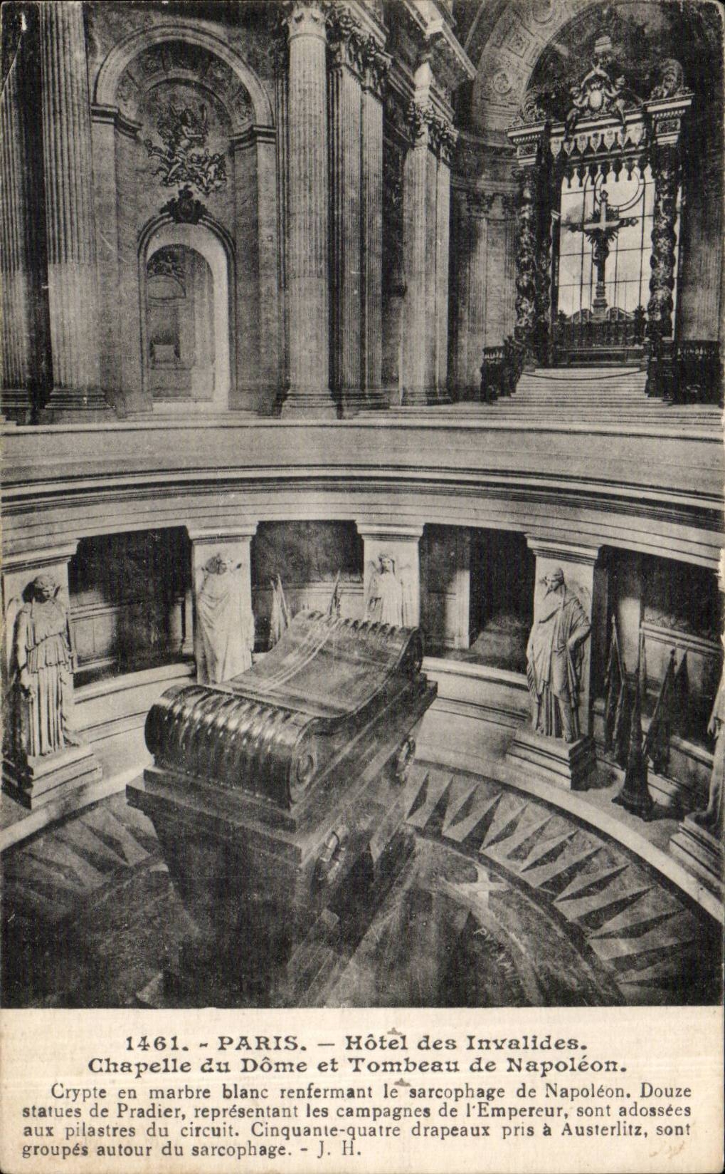 CPA Paris Hotel of Invalides the Vault of the Dome and tomb of Napoleon