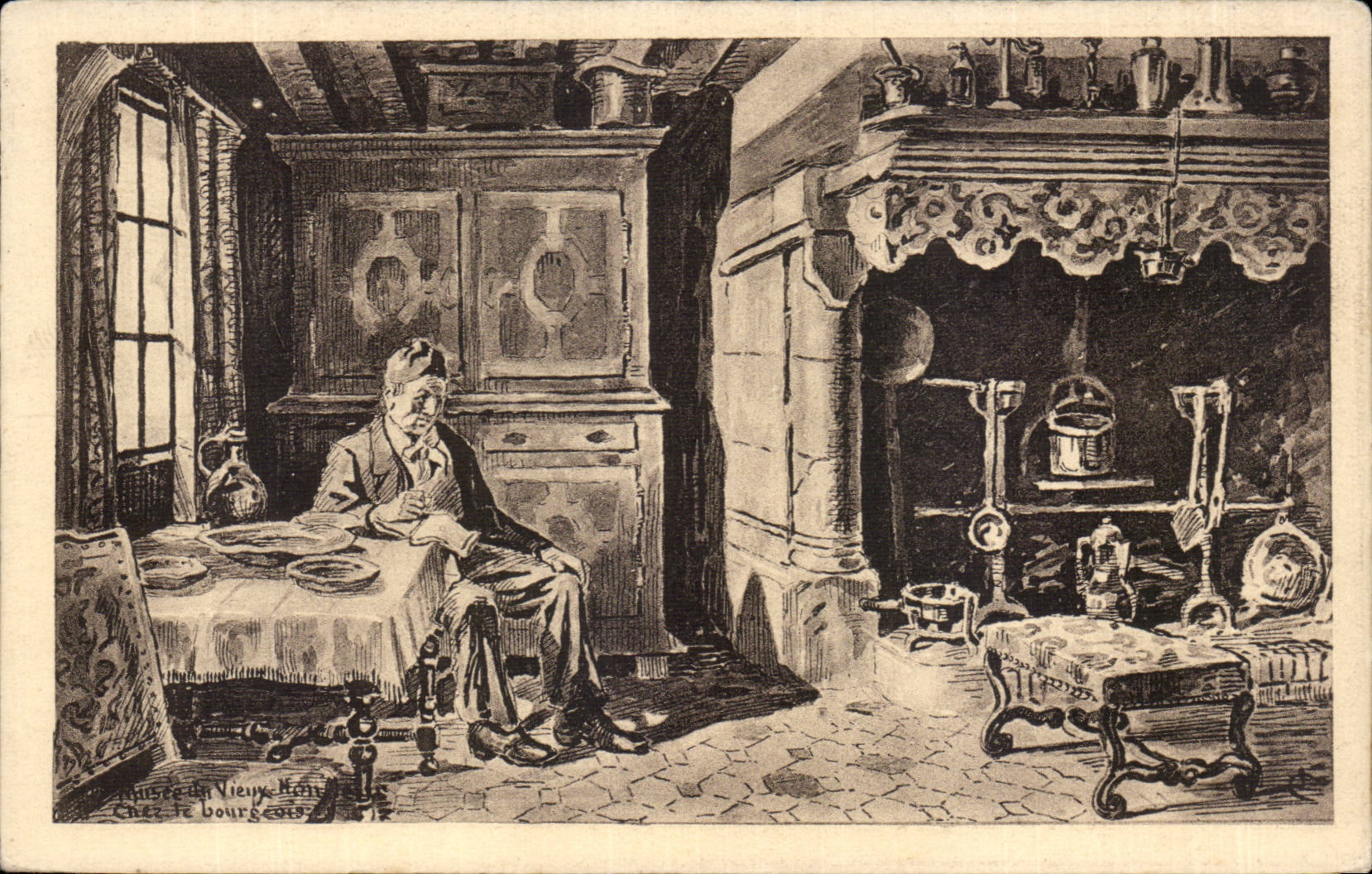 CPA Honfleur Musee du vieux Honfleur Chez le bourgeois