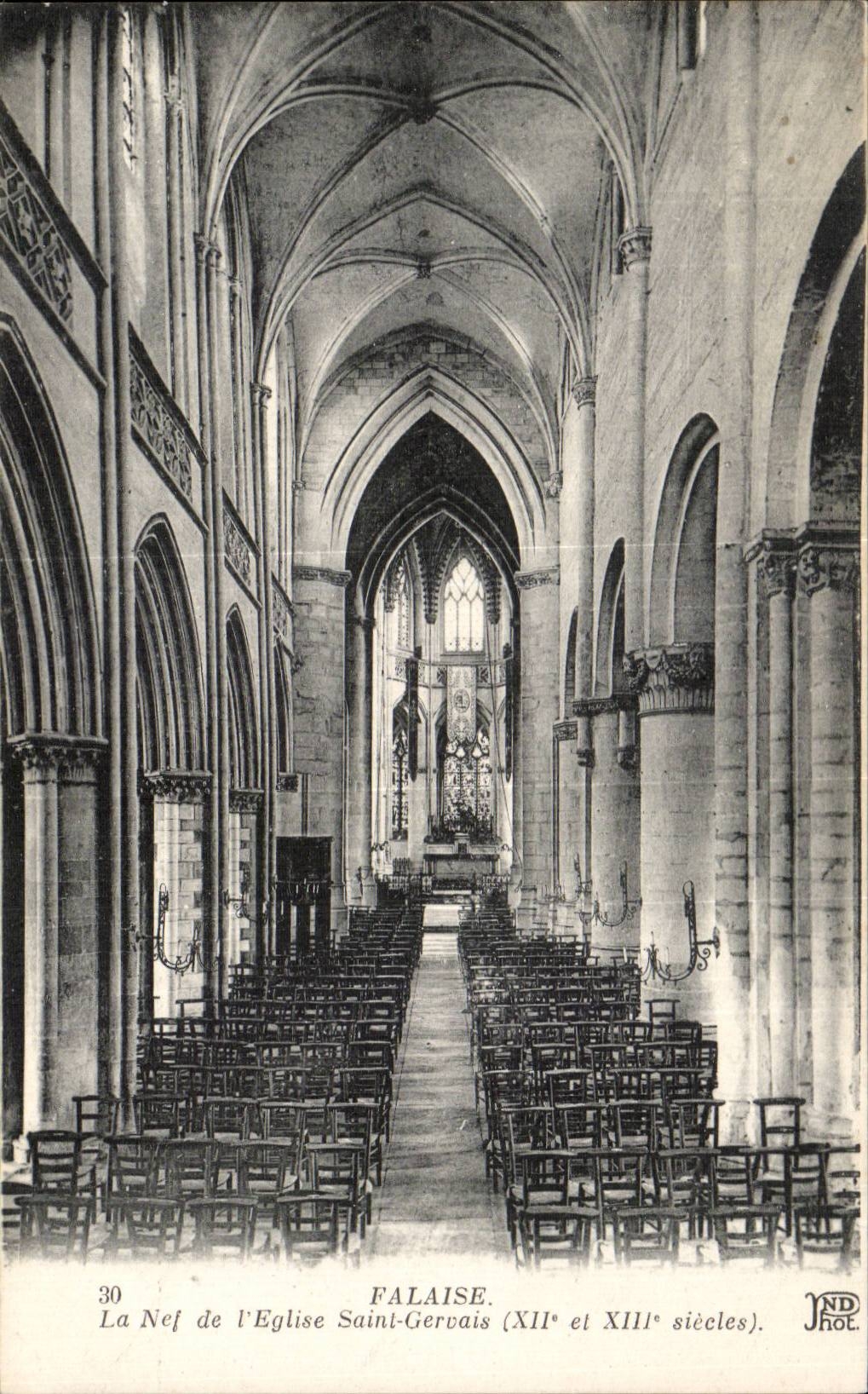 CPA Cliff the nave of the church Saint Gervais