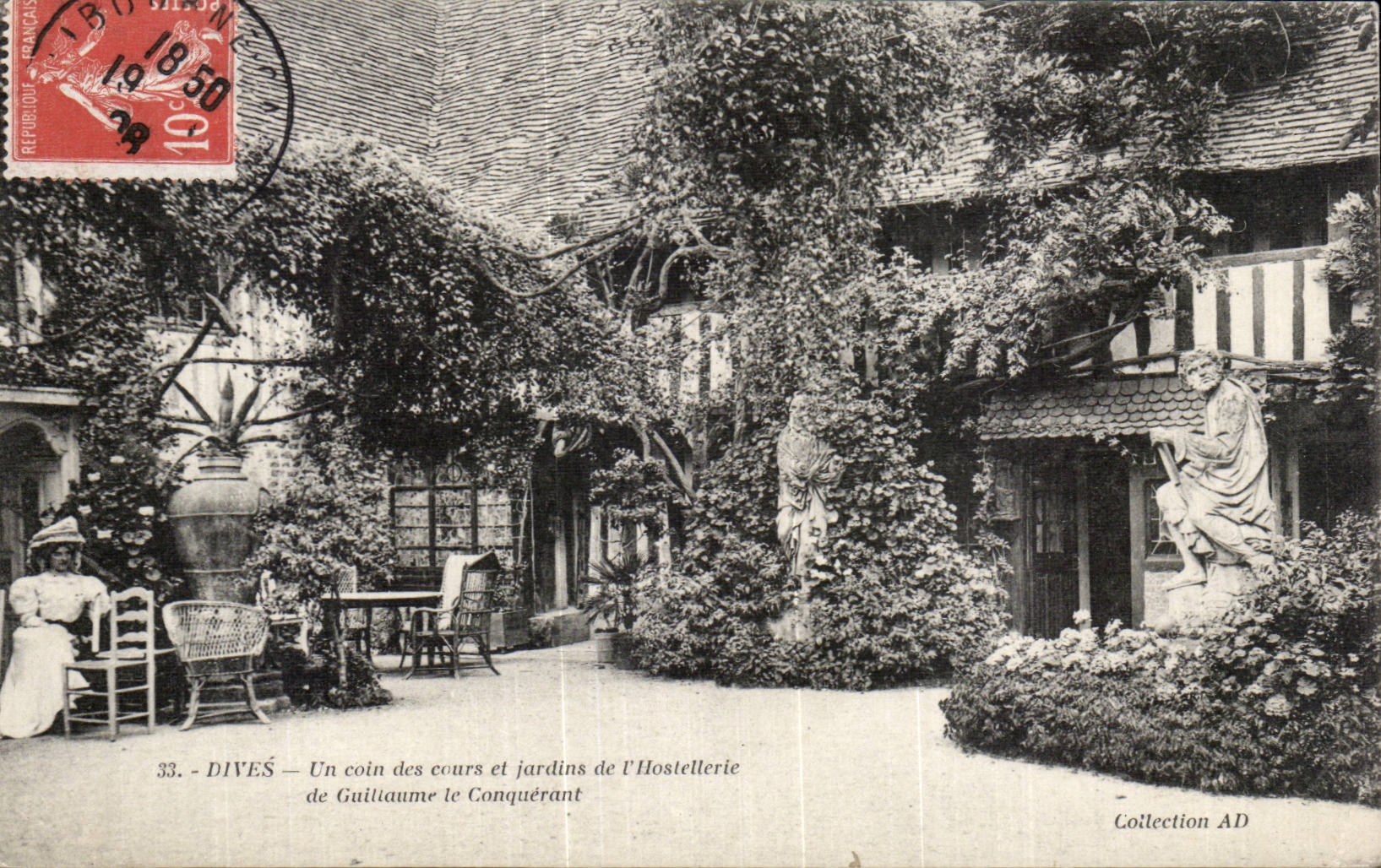 Gottliches CPA auf Seemodernem Landgasthaus von William der Eroberer eine Ecke der Garten des modernen Landgasthauses