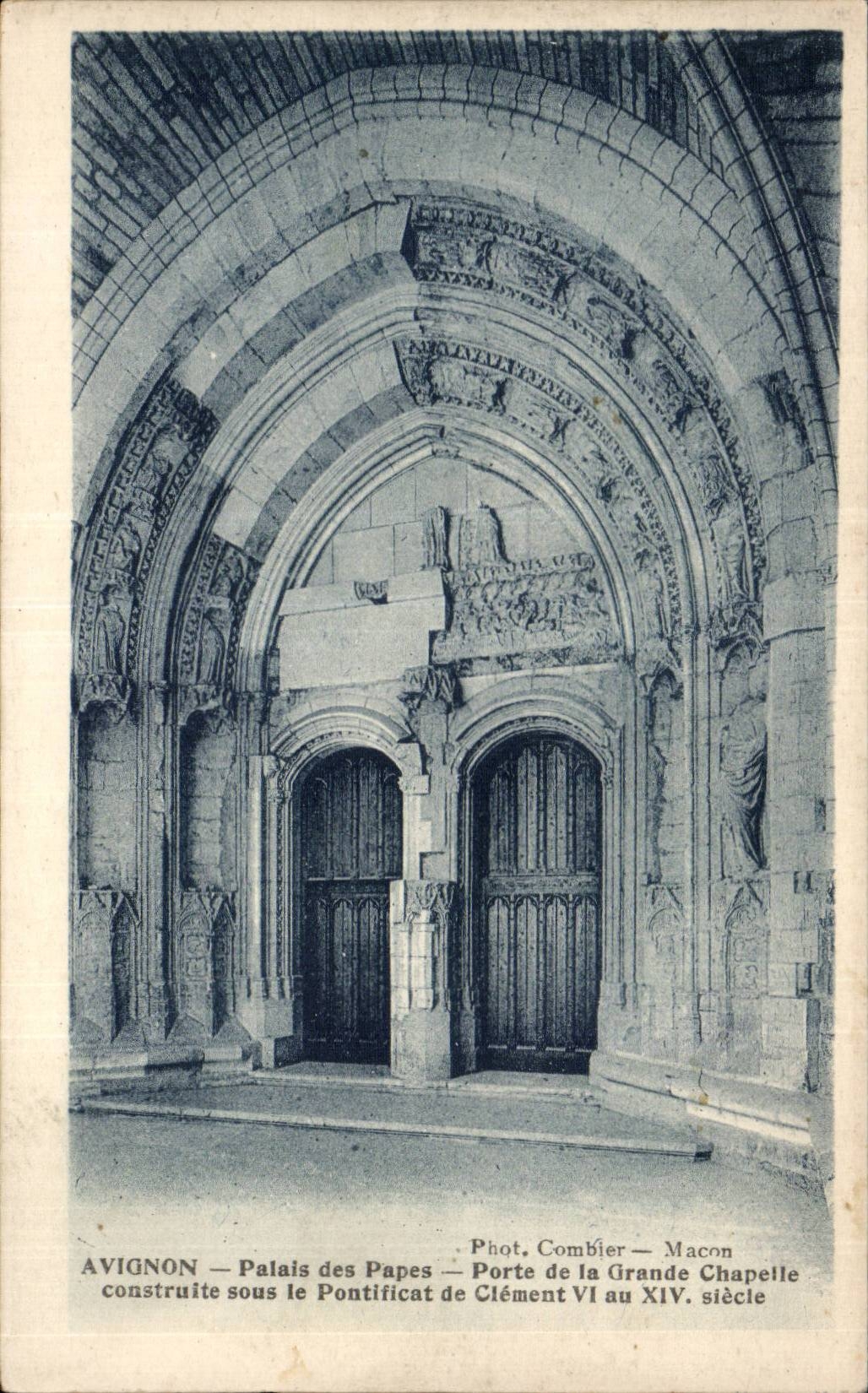 CPA Avignon Gaumen der Papste Gatter der grossen Wolbung mildes VI