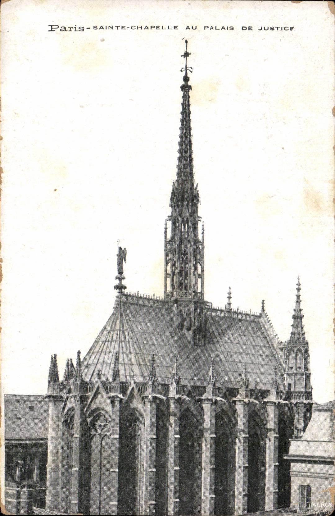 CPA Paris Sainte Chapelle au palais de justice