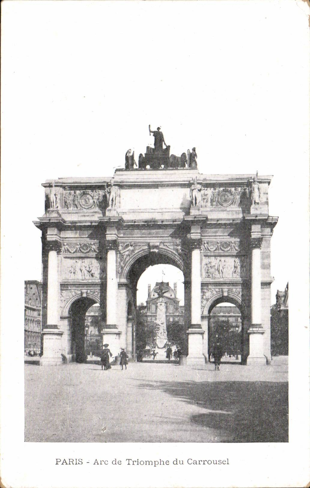 CPA Paris Arc de Triomphe du Carrousel