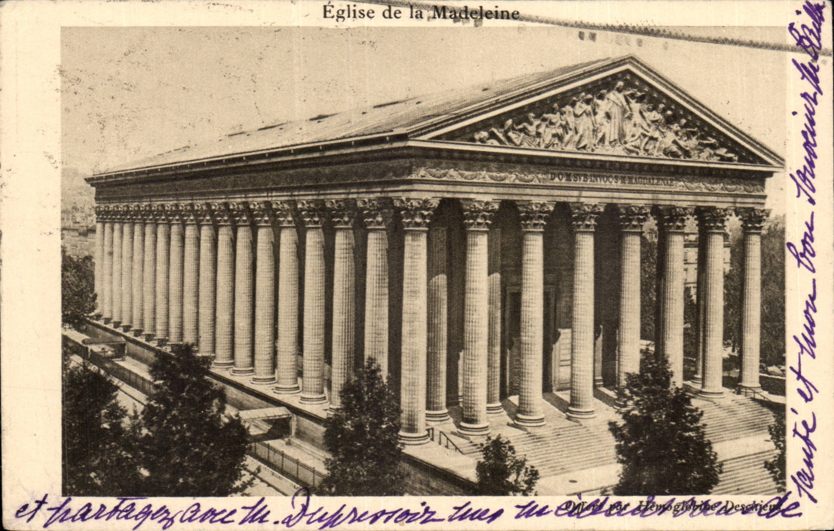 CPA Paris Church of the madeleine