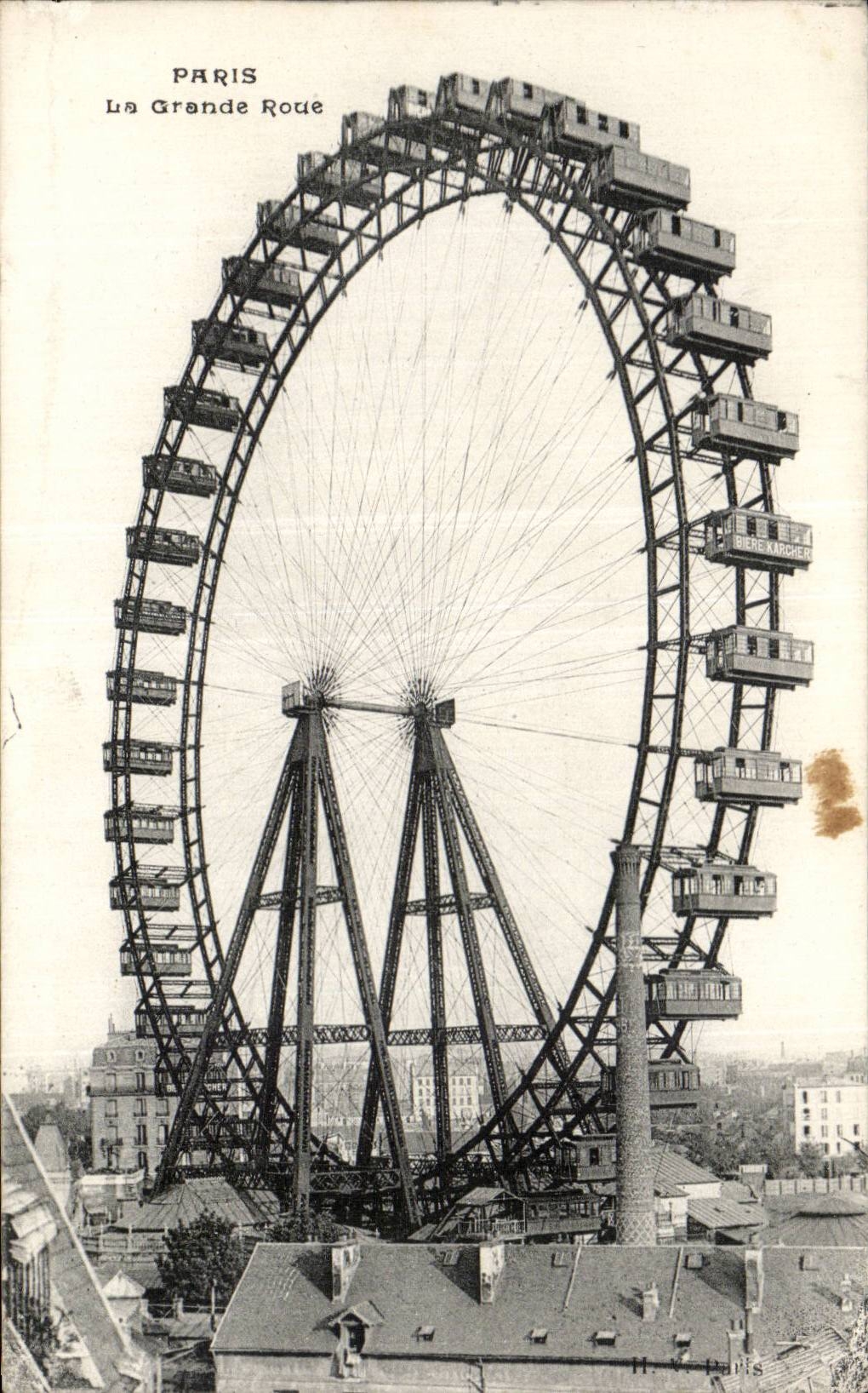 CPA Paris La grande roue