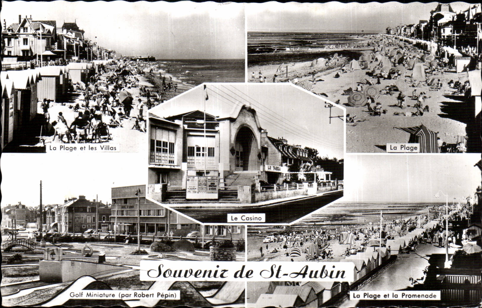 CPSM Souvenir of St Aubin