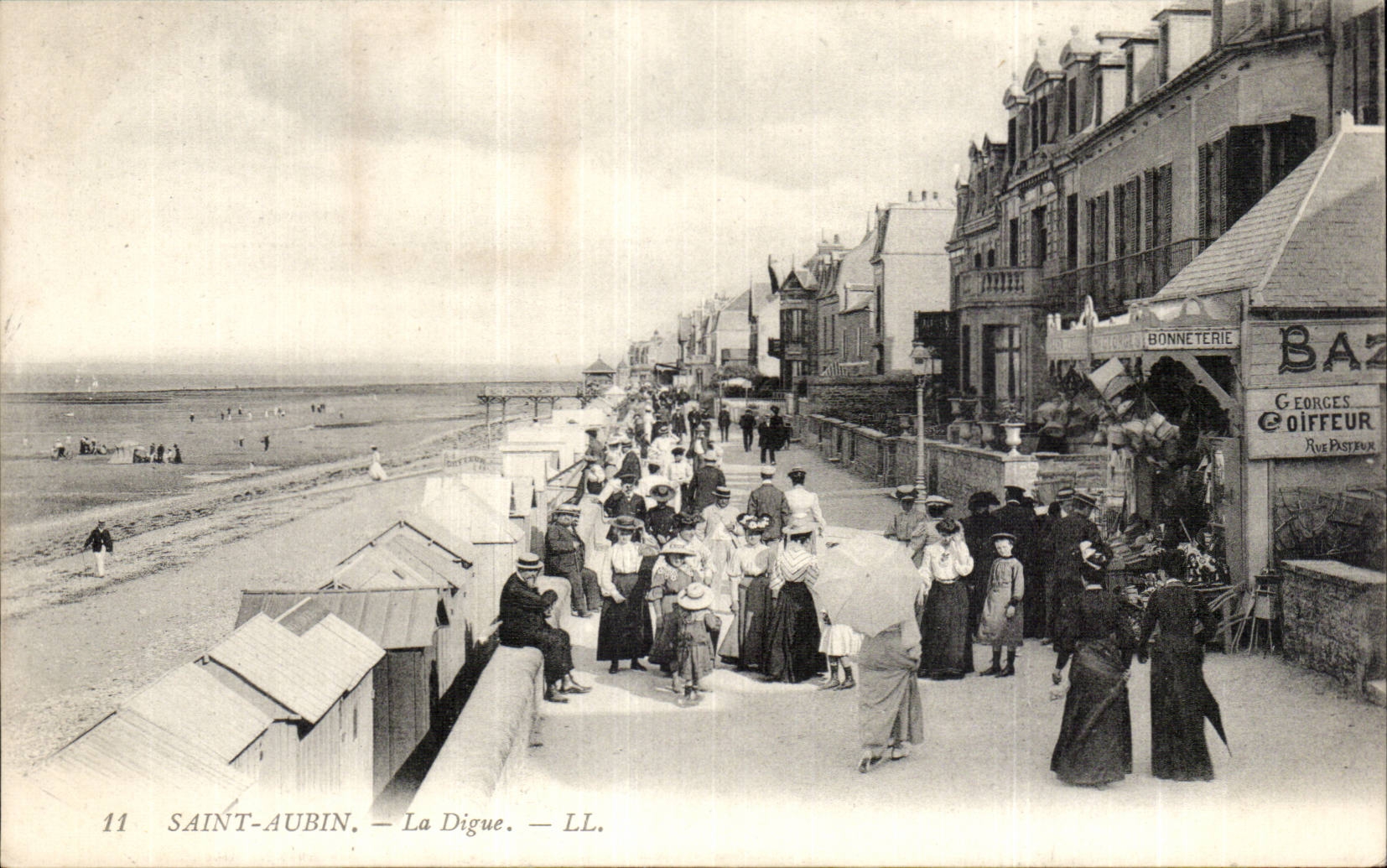 CPA St Aubin on sea the dam