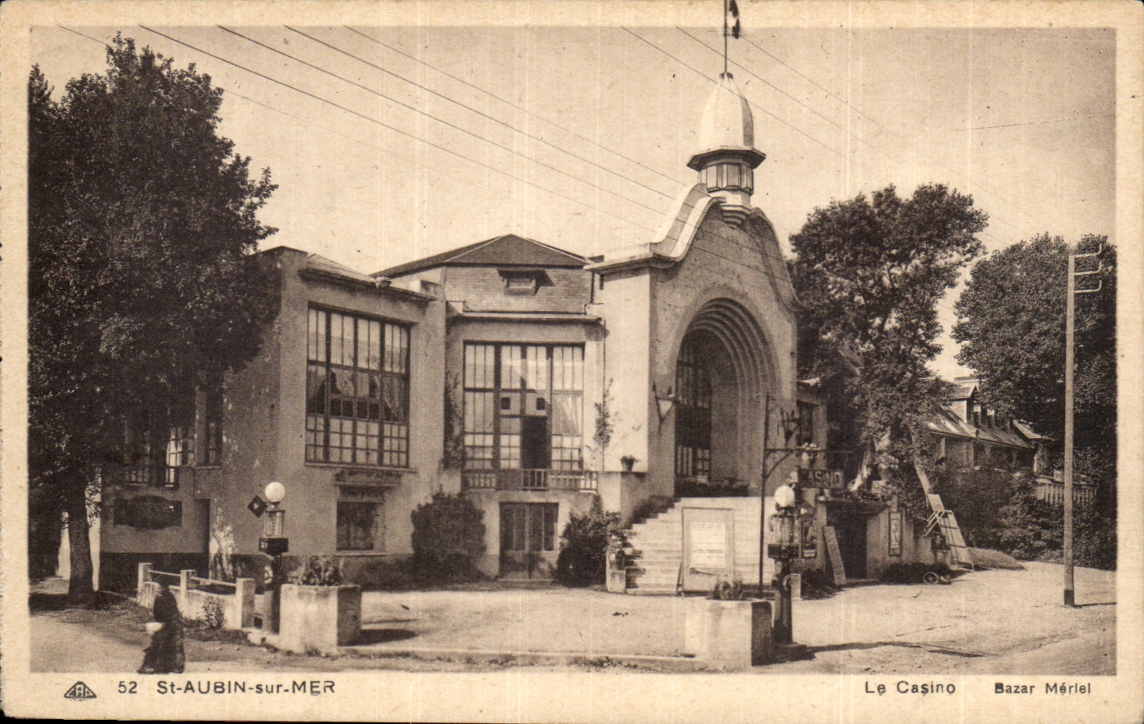CPA St Aubin on sea the casino