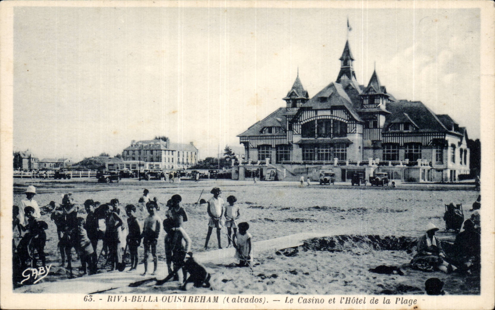 CPA Riva Bleated Ouistreham the casino and the hotel of the beach