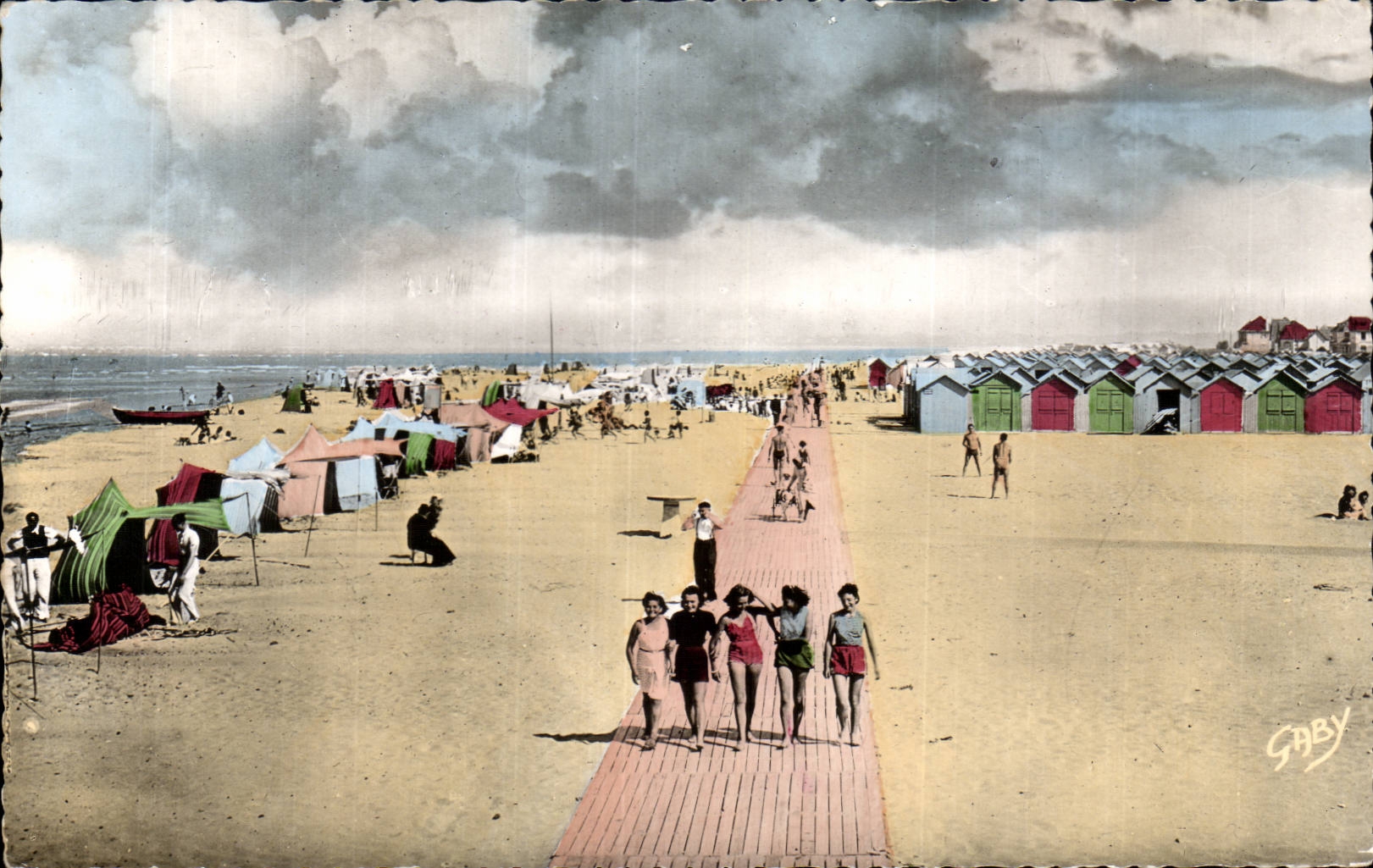 CPSM Riva Bleated Ouistreham the beach