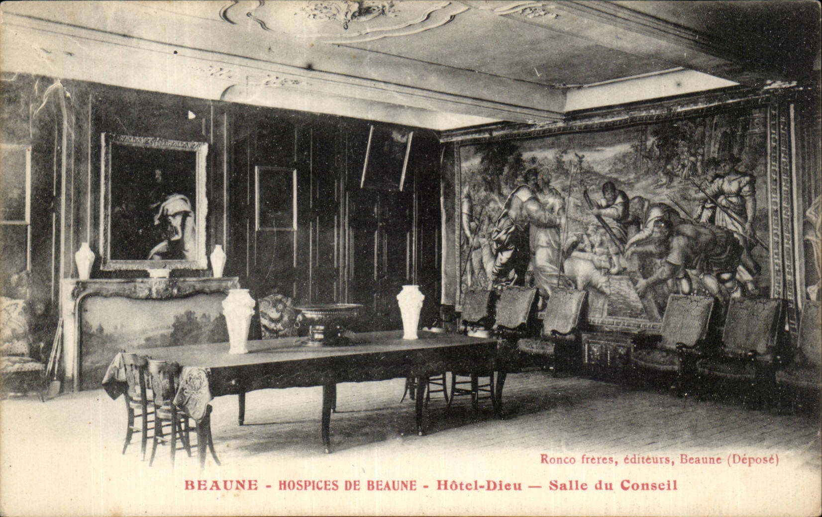 CPA Beaune Old people's homes of Beaune Hotel God Room of the council