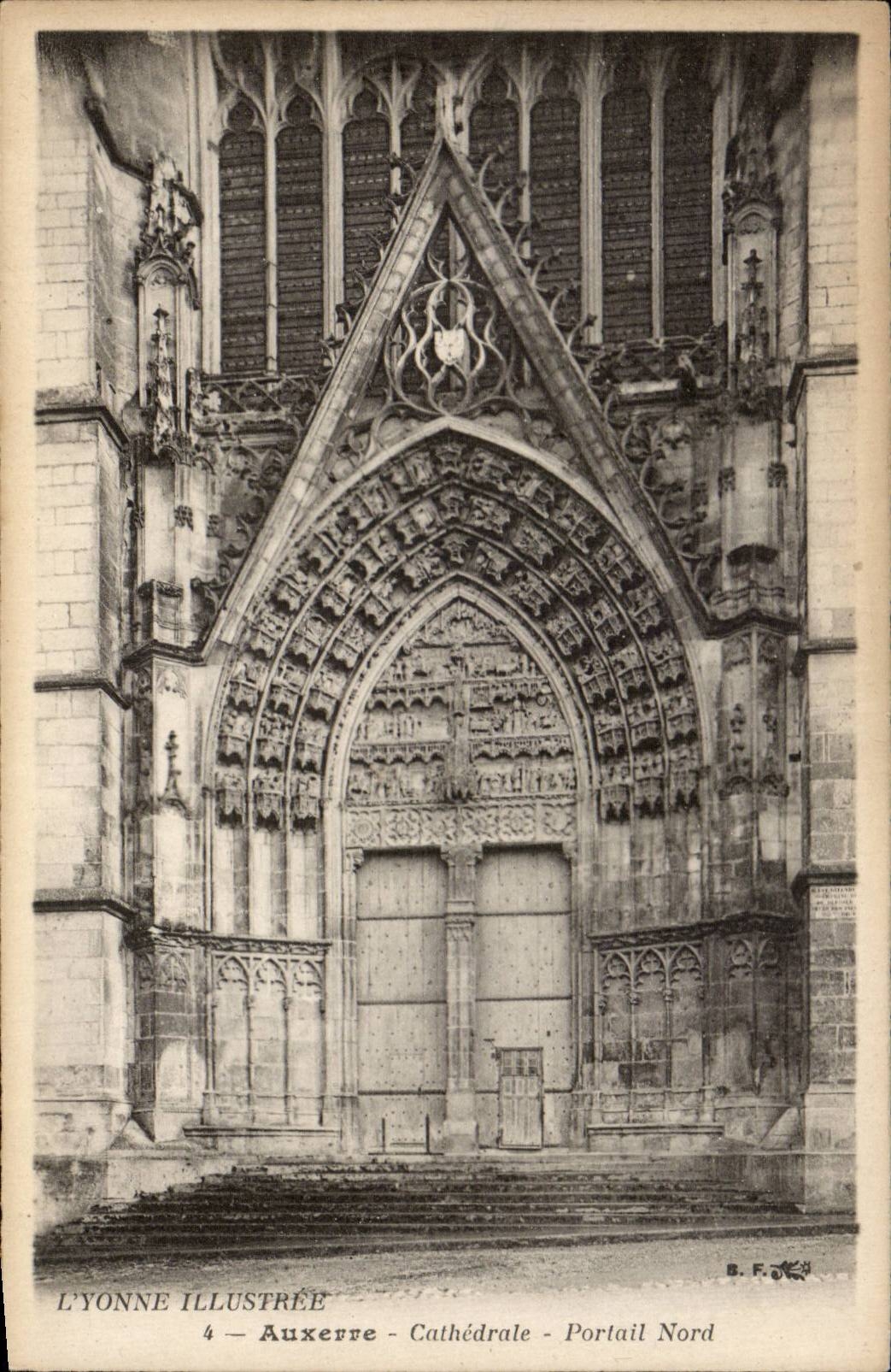 CPA Auxerre Nordkathedrale-Gatter