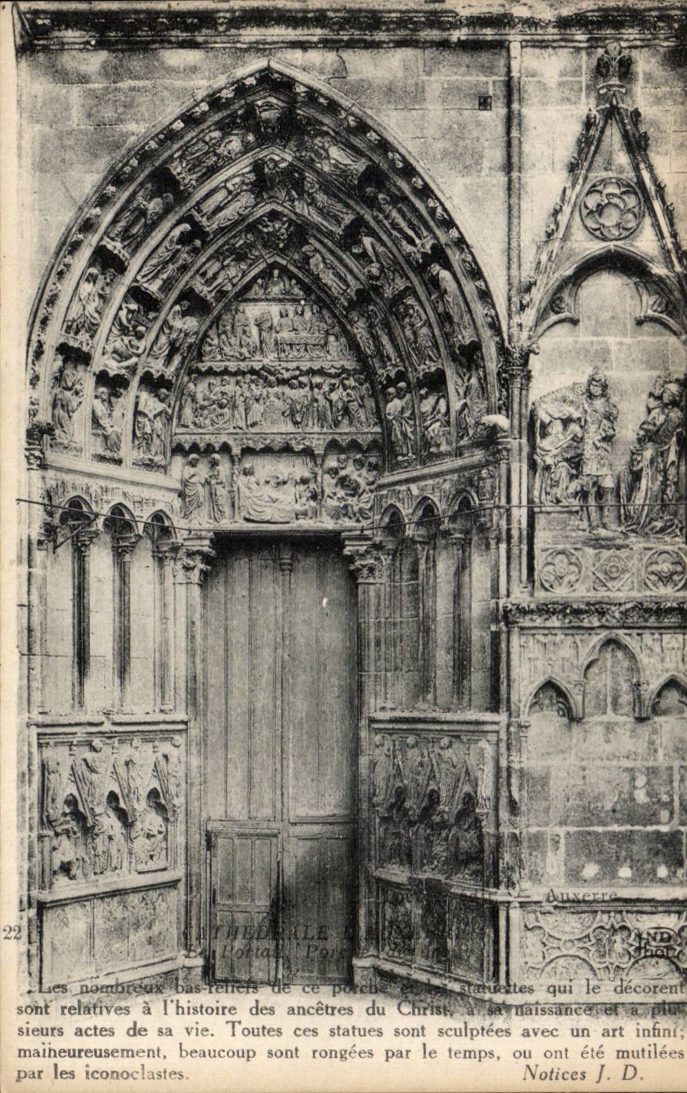 CPA Auxerre Kathedrale-Gatter