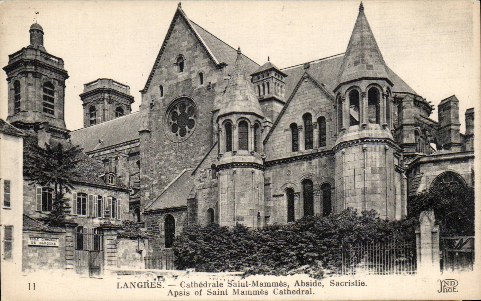 CPA Langres Cathedral Saint Mammes Aside